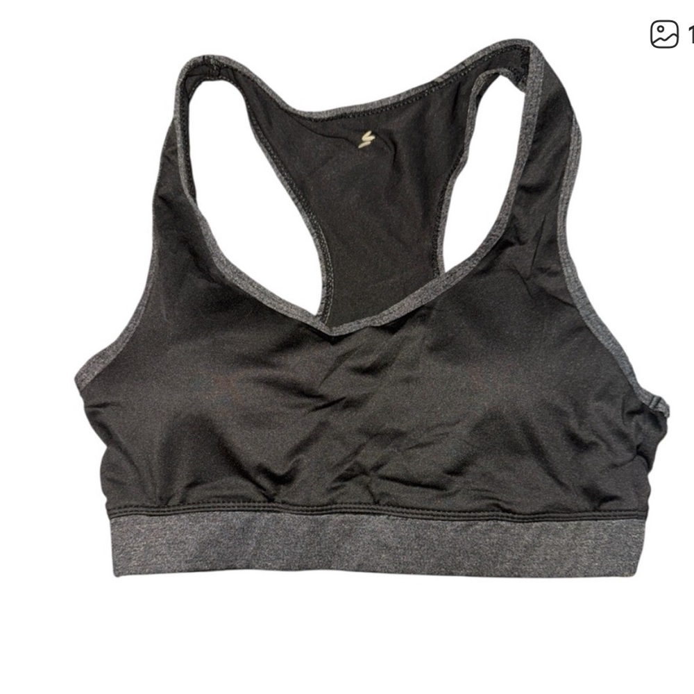 SHEIN Women's Black and Gray Sports Bra NWT Fitness Workout Accessories New Gym